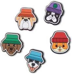 10012184 Dogs In Hats 5Pk Jibbitz