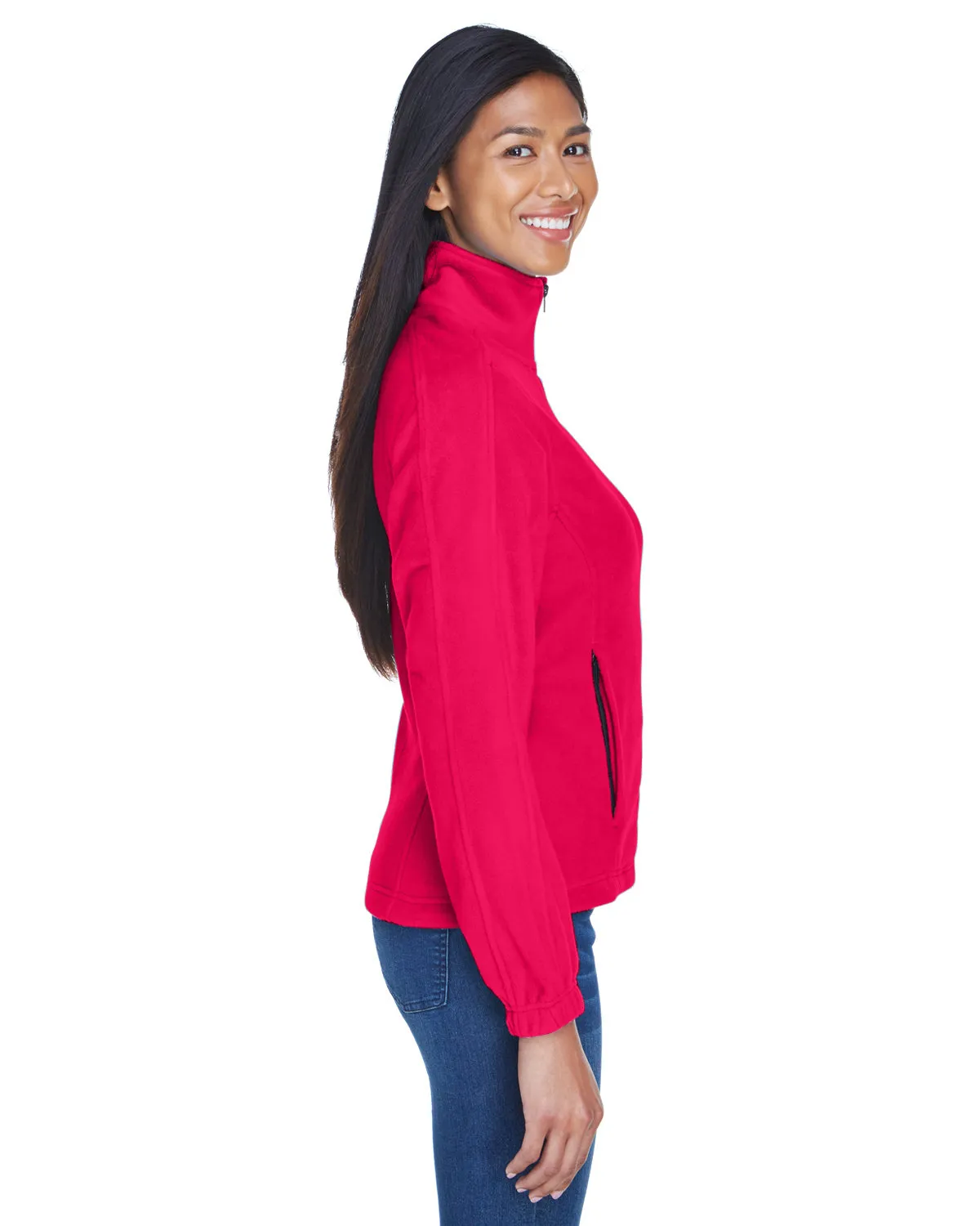 8481 UltraClub® Polyester Ladies' Iceberg Fleece Full-Zip Jacket SKU: 8481