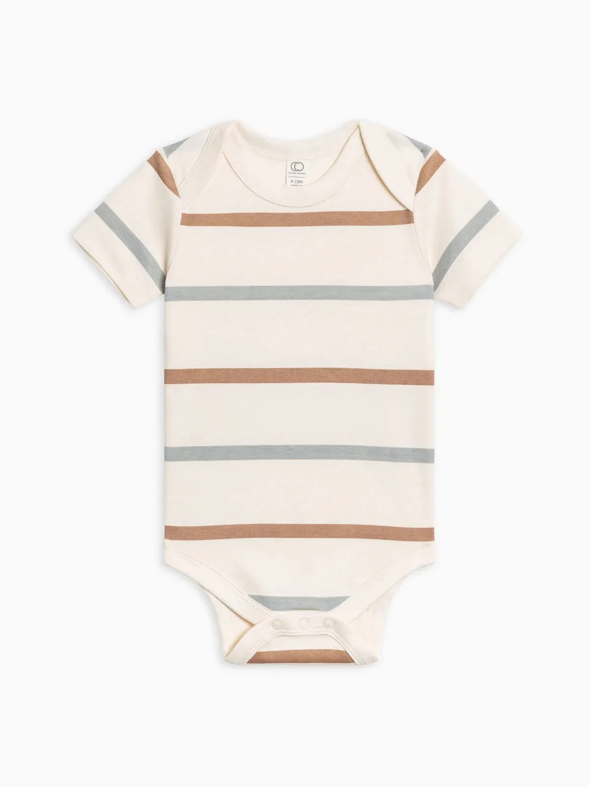 Afton Bodysuit - Rye Stripe/Mist & Truffle