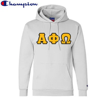 Alpha Phi Omega Champion Powerblend Hoodie - S700 - TWILL