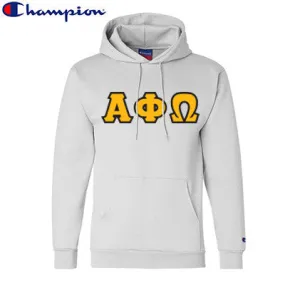 Alpha Phi Omega Champion Powerblend Hoodie - S700 - TWILL