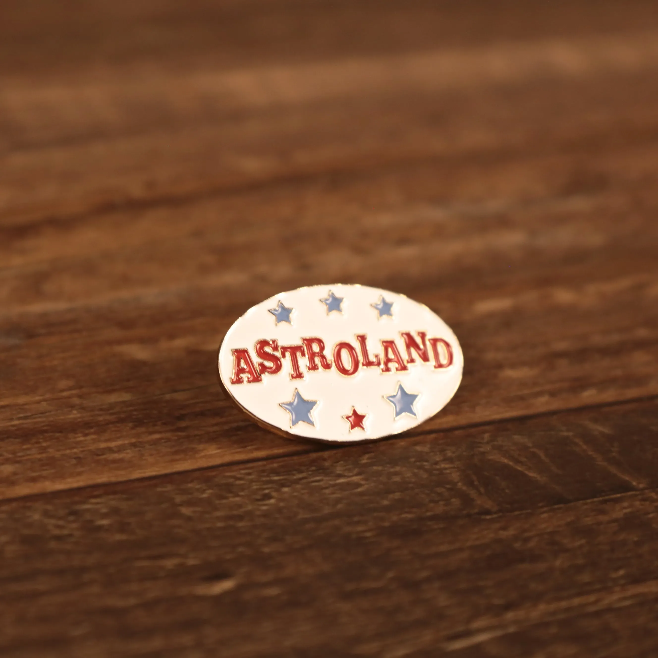 Astroland Vintage Amusement Park Sign Fitted Cap Pin | Enamel Pin For Hat