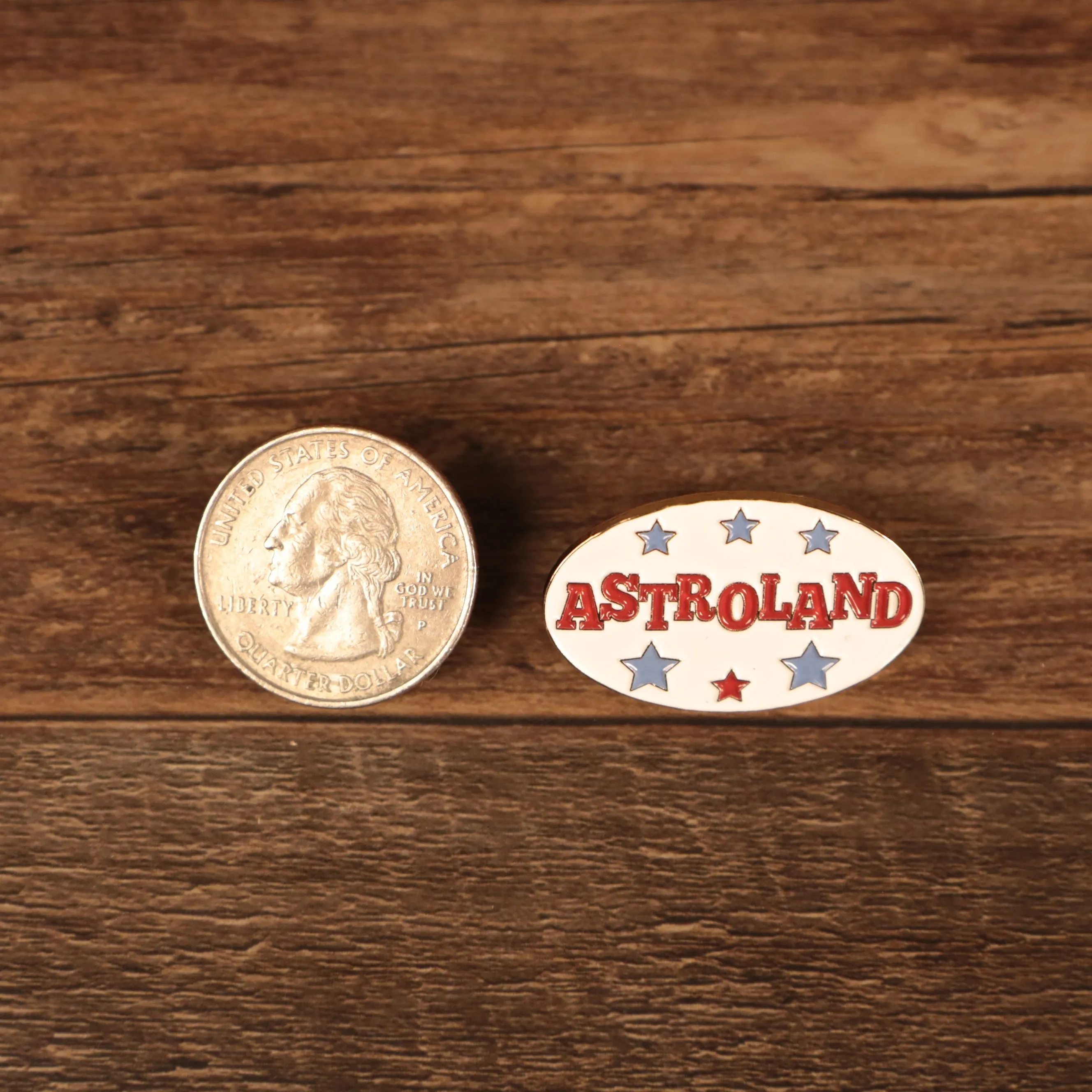 Astroland Vintage Amusement Park Sign Fitted Cap Pin | Enamel Pin For Hat