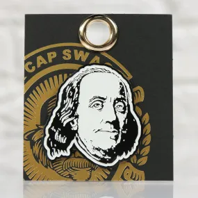 Benjamin Franklin Silhouette Fitted Cap Pin | Enamel Pin For Hat