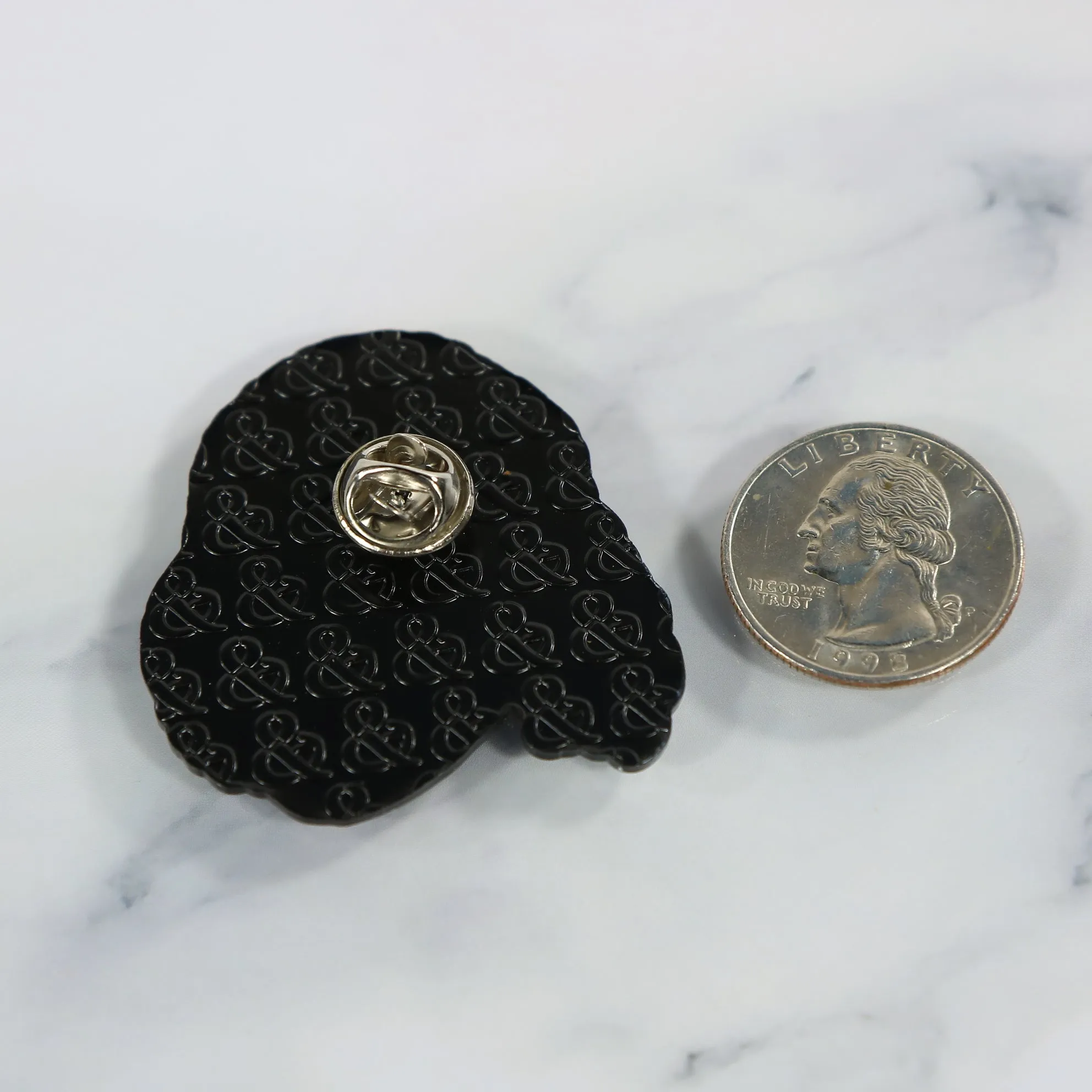 Benjamin Franklin Silhouette Fitted Cap Pin | Enamel Pin For Hat