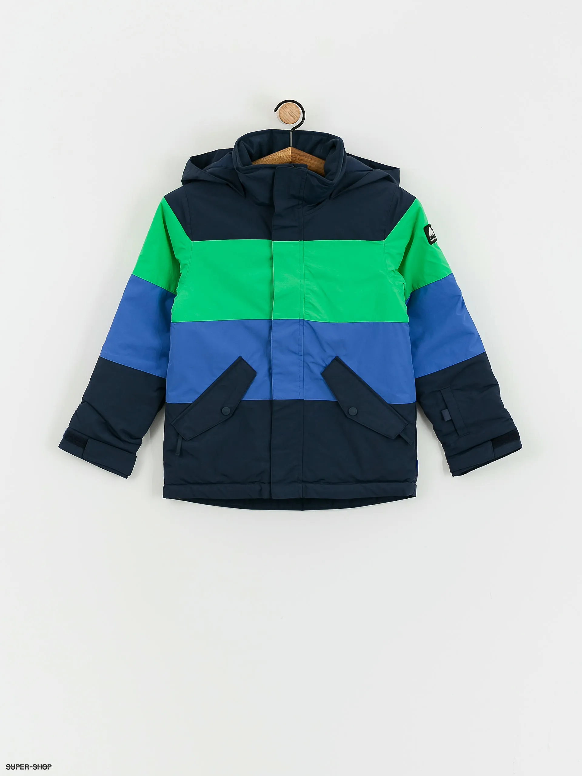 Burton Symbol JR Snowboard jacket (dress blue/galaxy green/amparo blue)