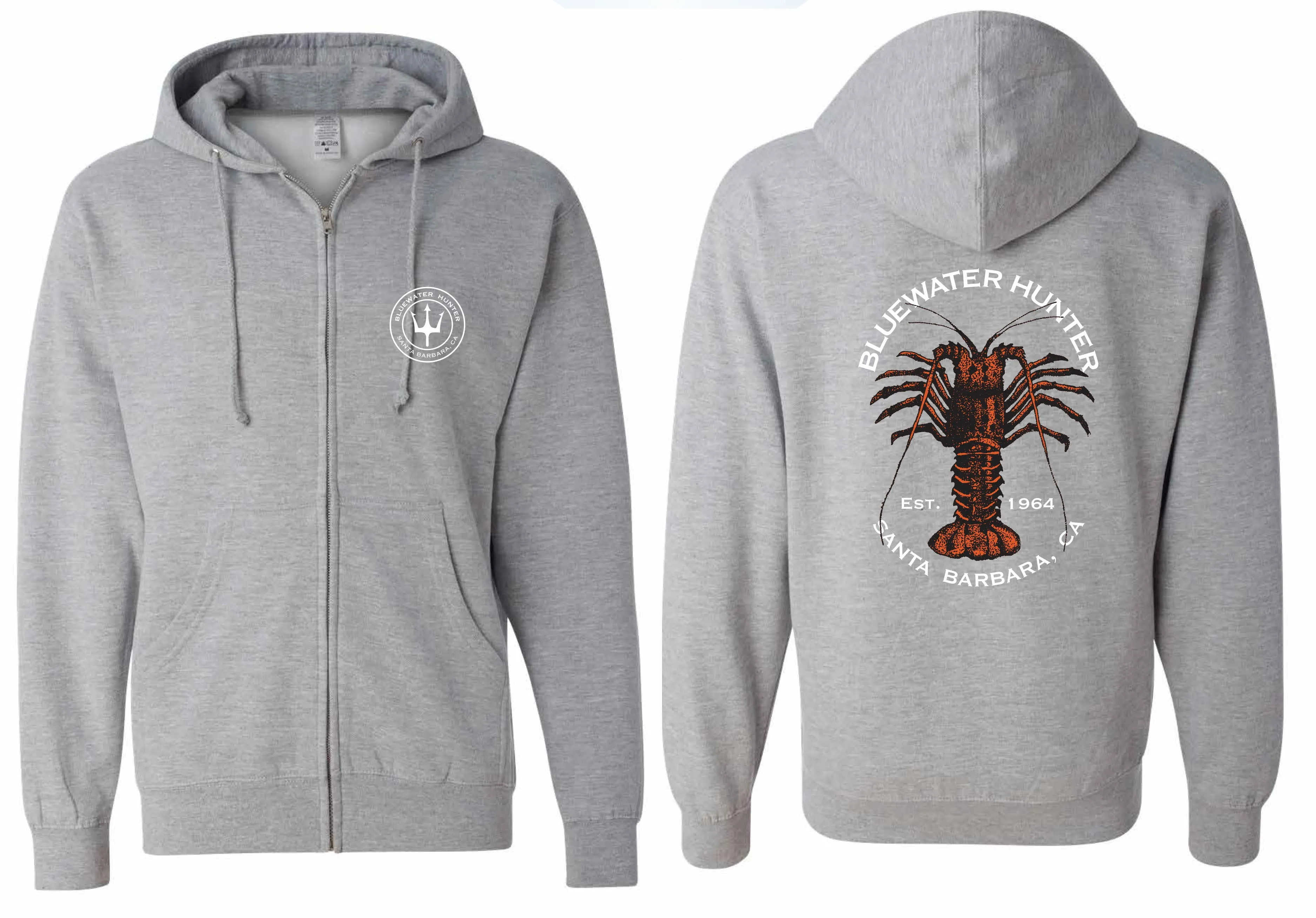 BWH Lobster Full-Zip Hoodie - Titanium