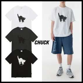 CHUCK  |Crew Neck Unisex Street Style Other Animal Patterns Cotton