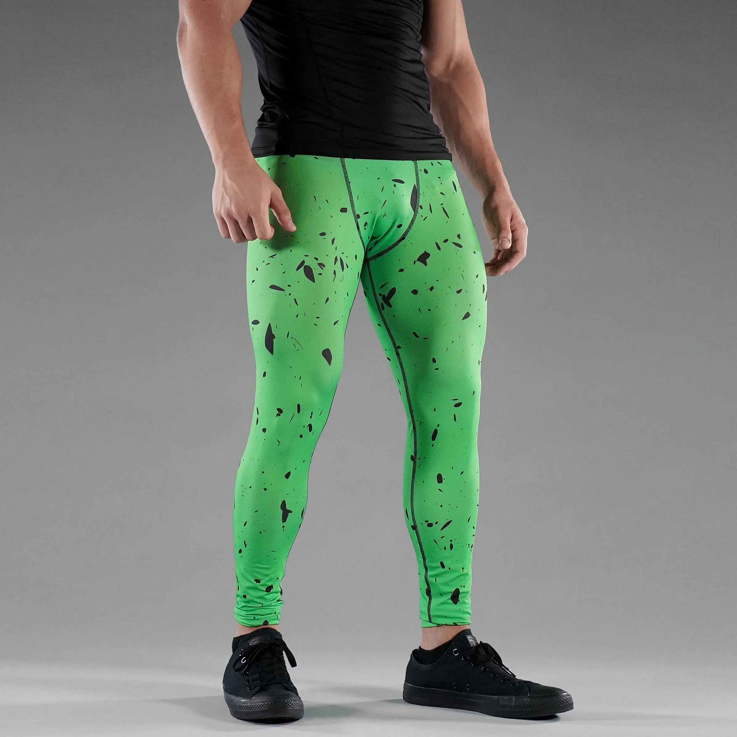 Concrete Lizard Green Tights for Men