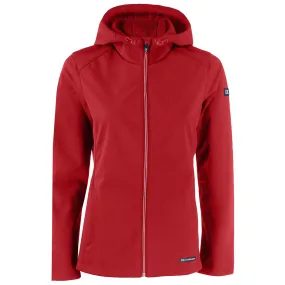 Cutter & Buck Women's Cardinal Red Evoke Eco Softshell Recycled Full Zip Jacket