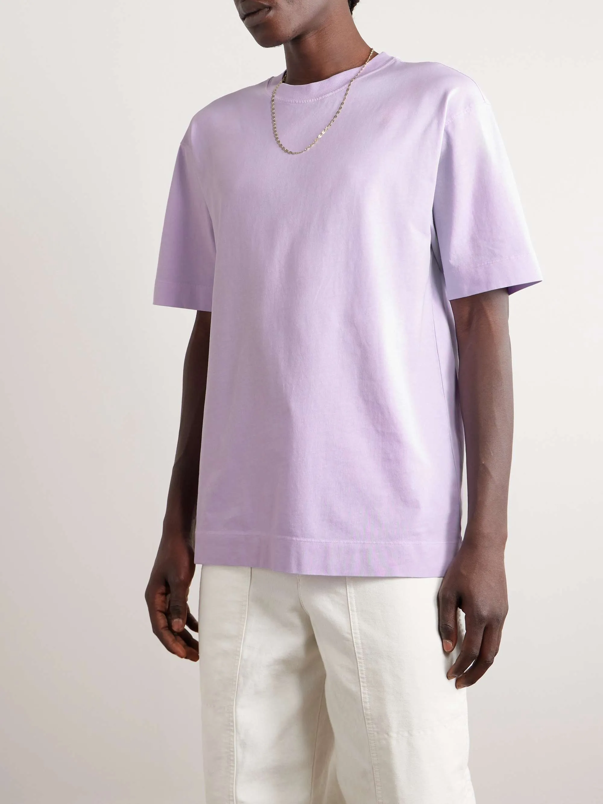 Dries Van Noten  |Crew Neck Unisex Street Style Plain Cotton Short Sleeves