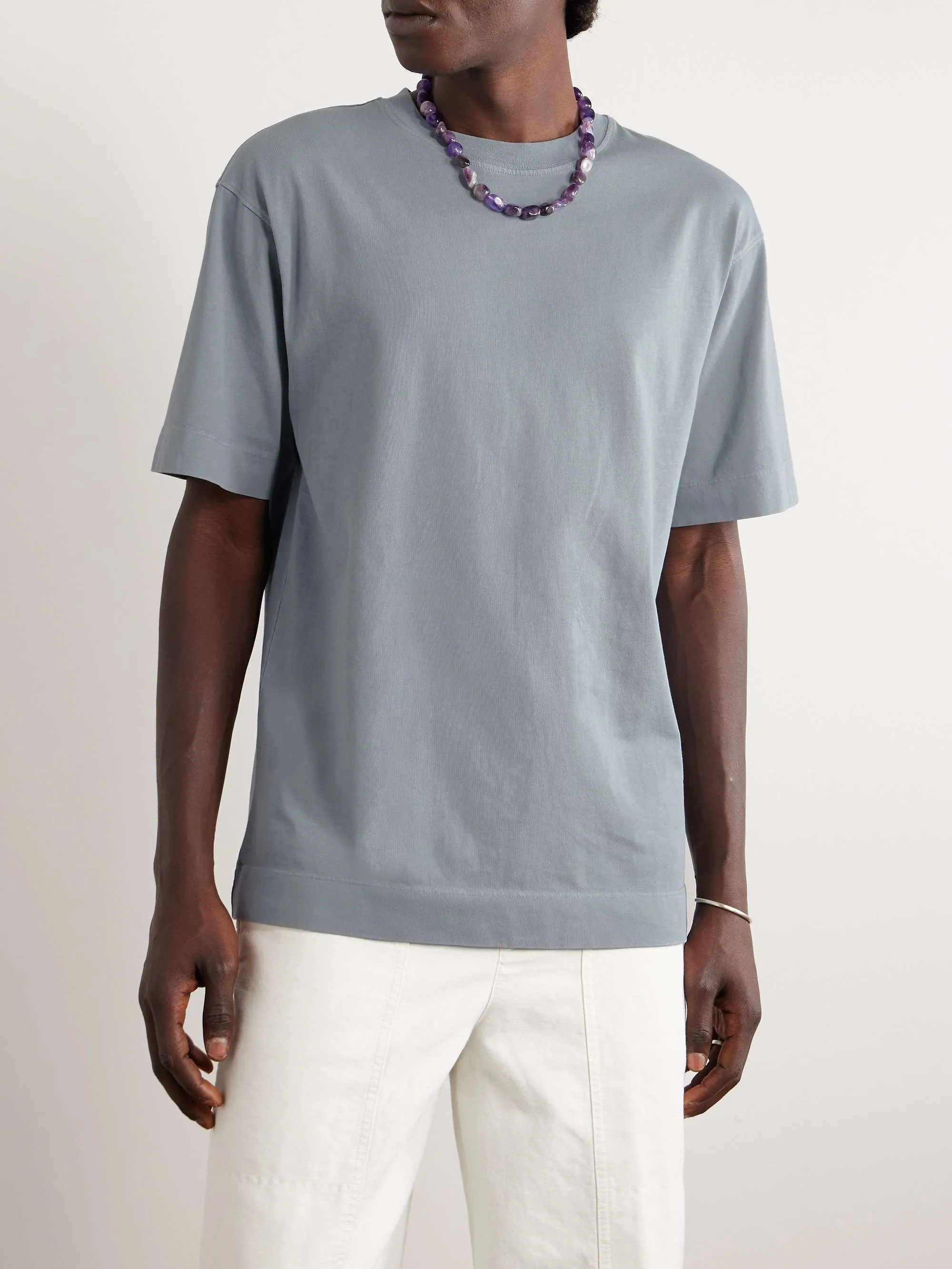 Dries Van Noten  |Crew Neck Unisex Street Style Plain Cotton Short Sleeves