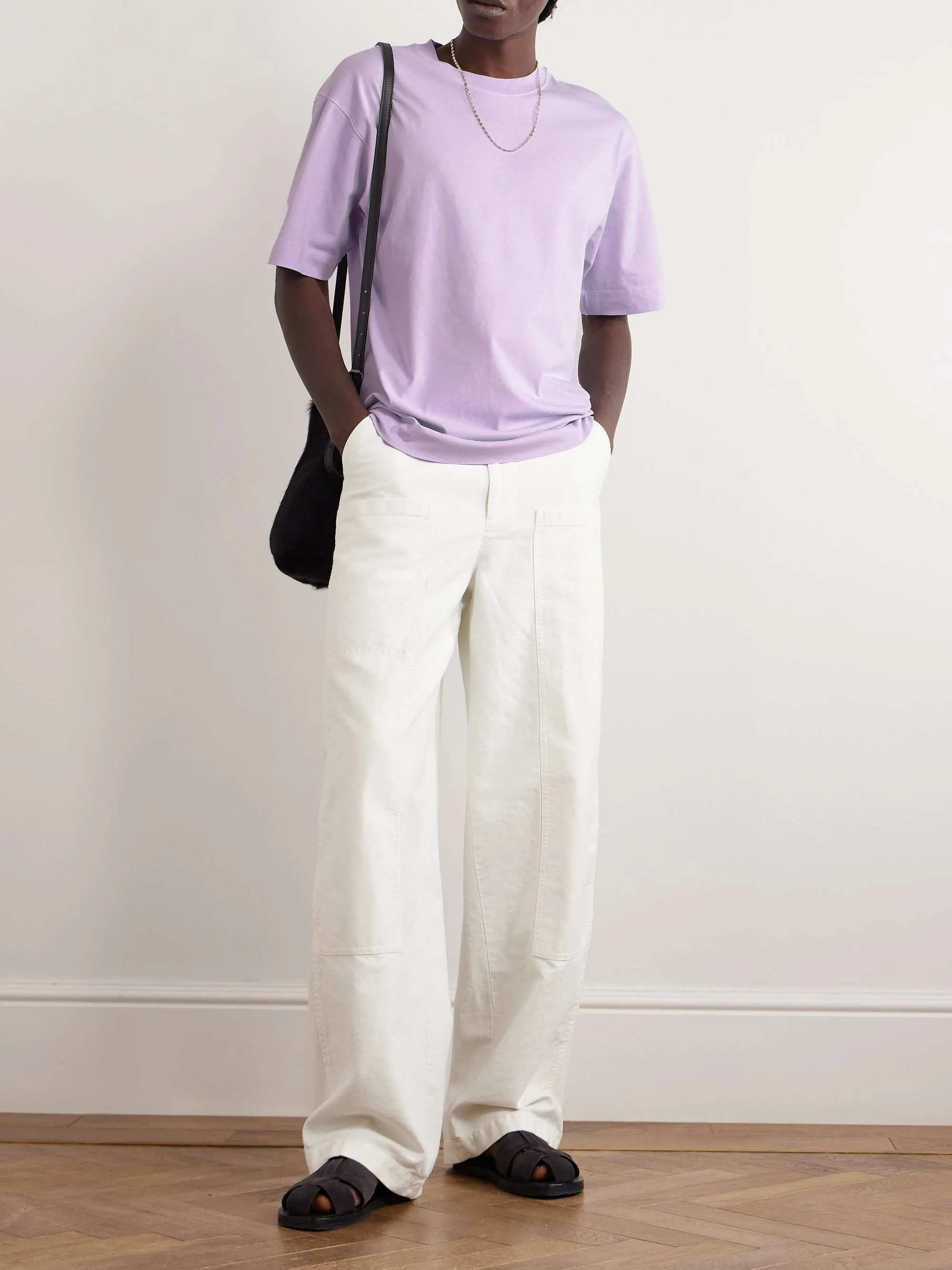 Dries Van Noten  |Crew Neck Unisex Street Style Plain Cotton Short Sleeves