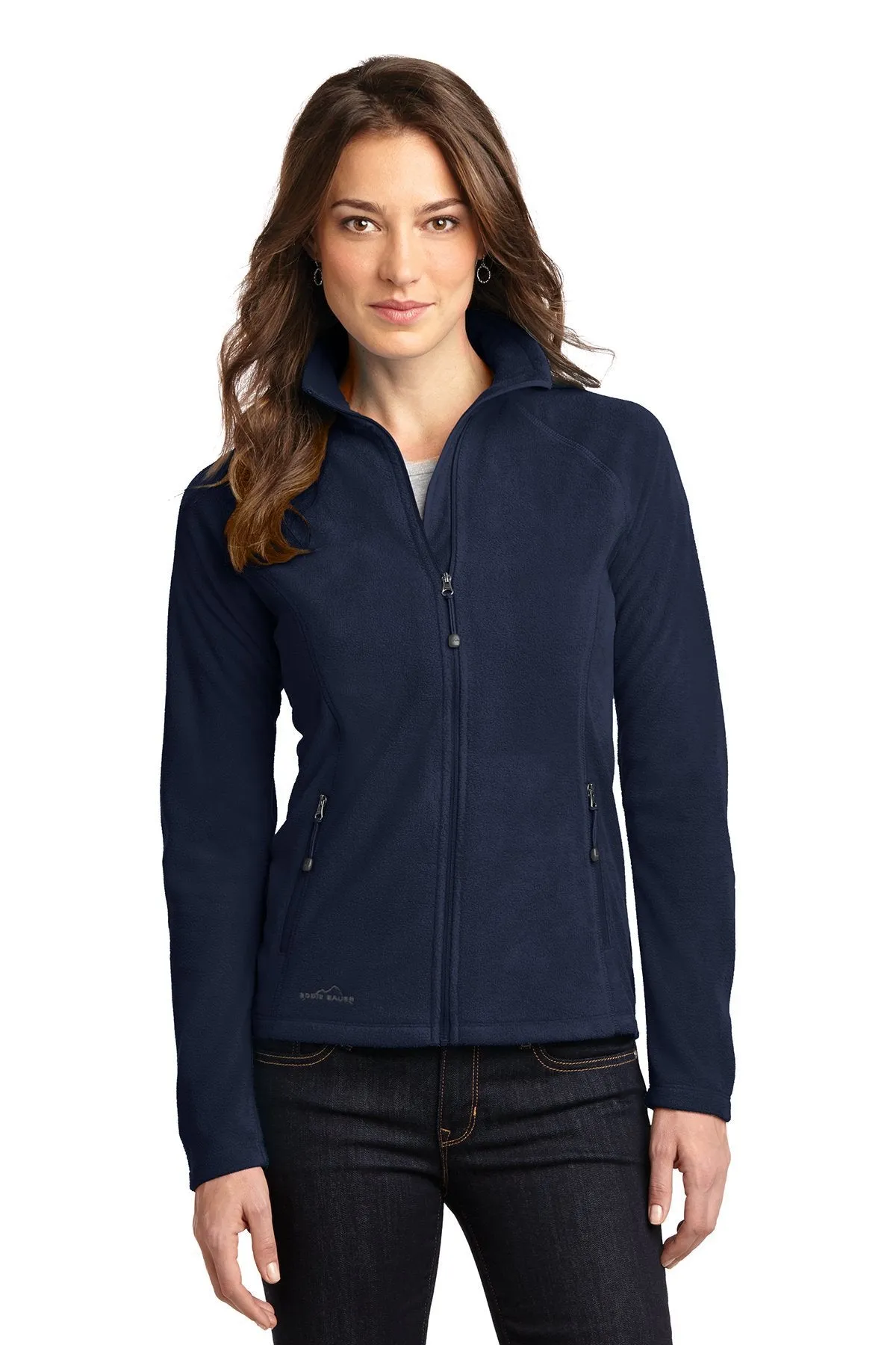 Eddie Bauer Ladies Full-Zip Microfleece Jacket EB225 Navy [Horton Group]