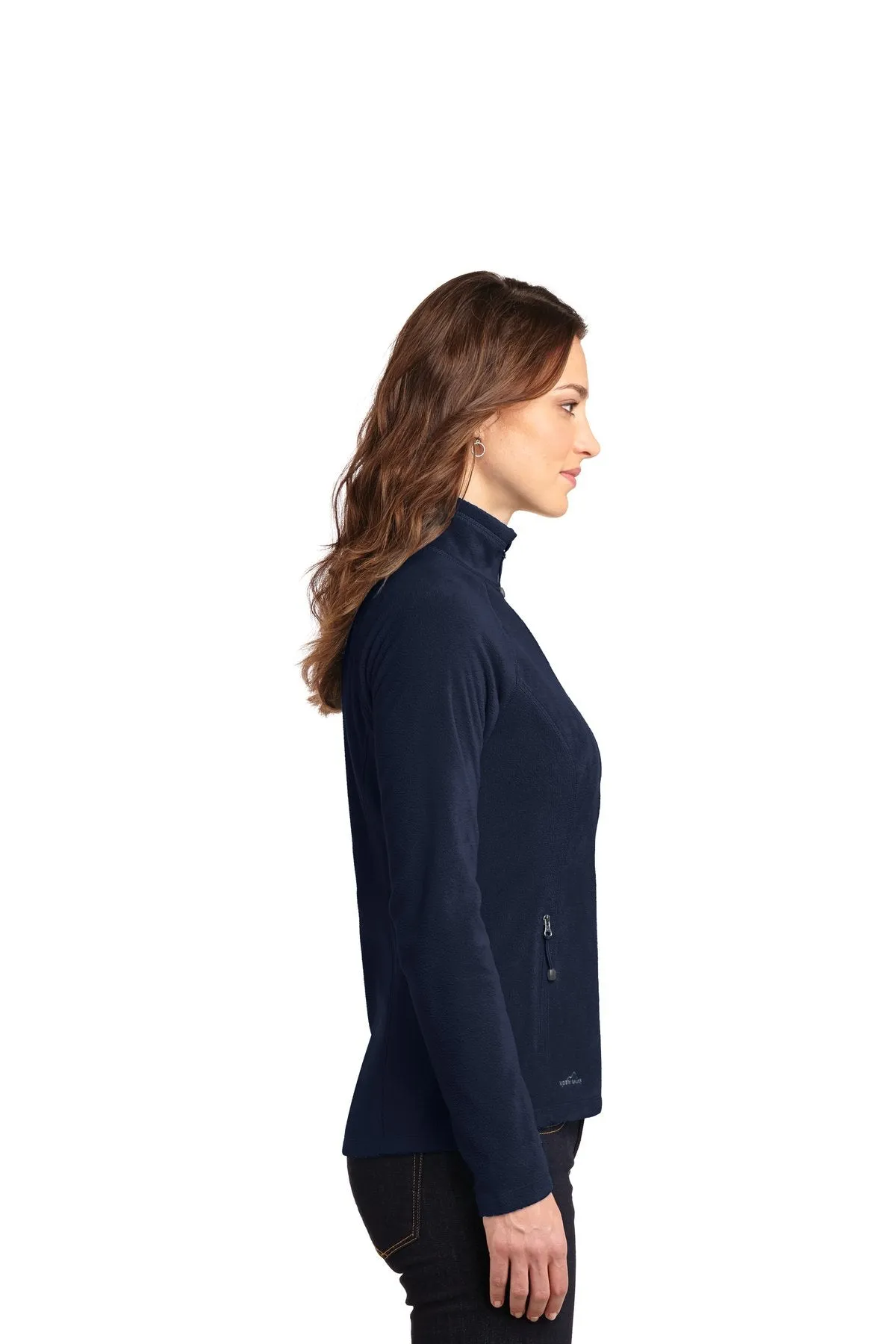 Eddie Bauer Ladies Full-Zip Microfleece Jacket EB225 Navy [Horton Group]