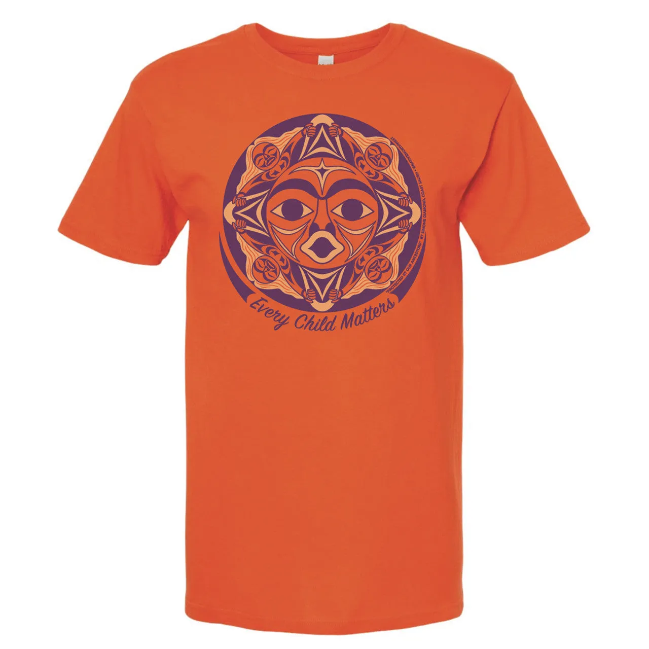 Every Child Matters (Protected by our Ancestors) Orange T-shirt by Simone Diamond