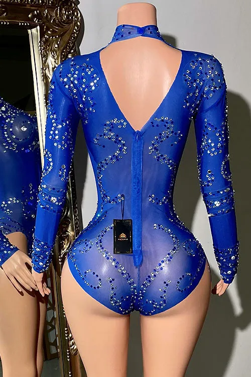 Fallon Diamante Bodysuit (Ready to Ship)