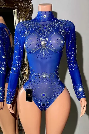 Fallon Diamante Bodysuit (Ready to Ship)