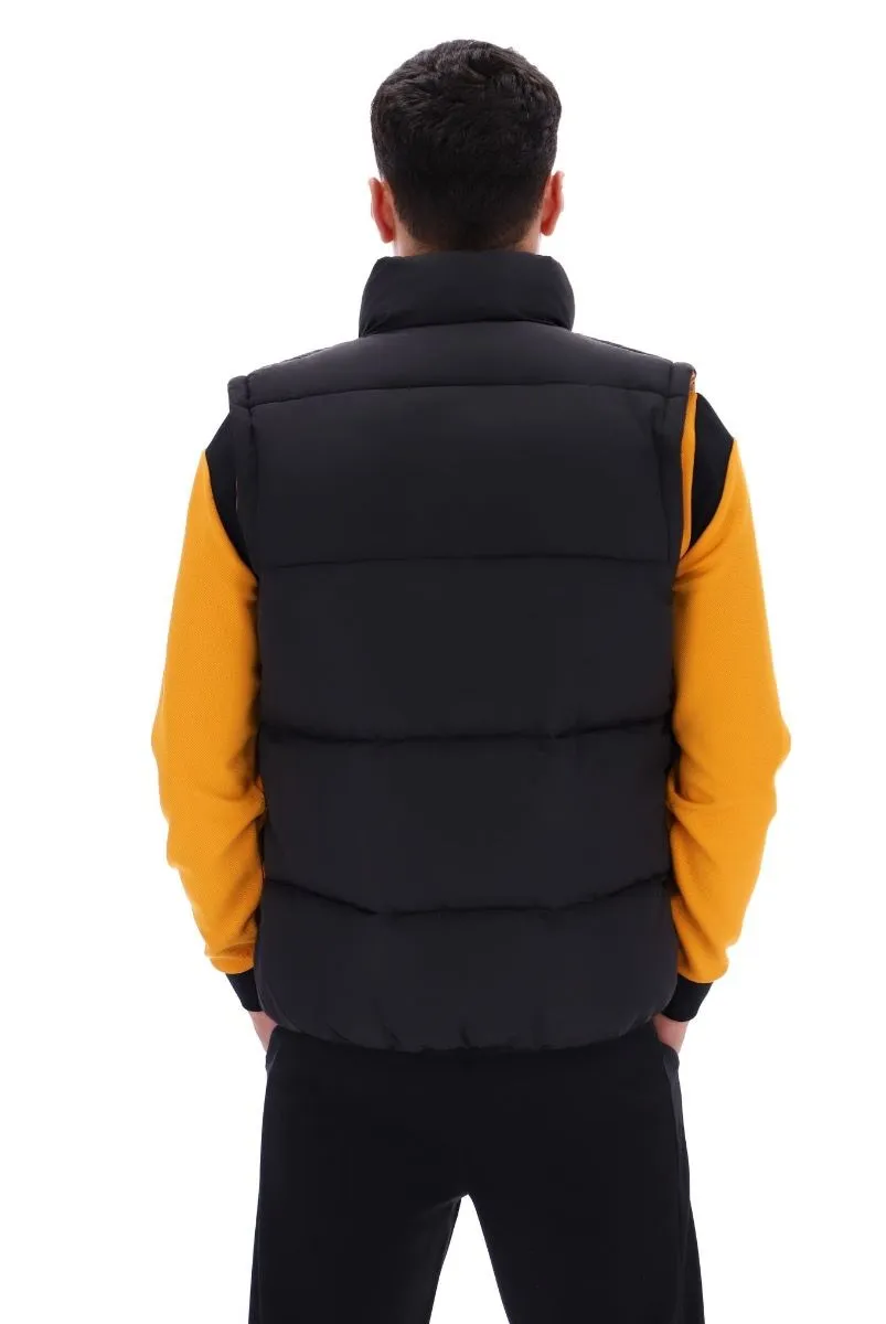 Fila Mackay Heavily Padded Bodywarmer Gilet Black/Yam