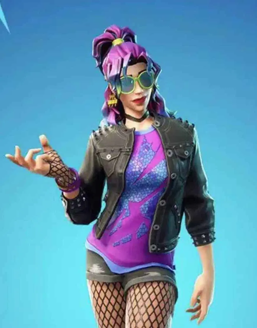 Fortnite Synth Star Leather Jacket | ujackets.com - 30% OFF