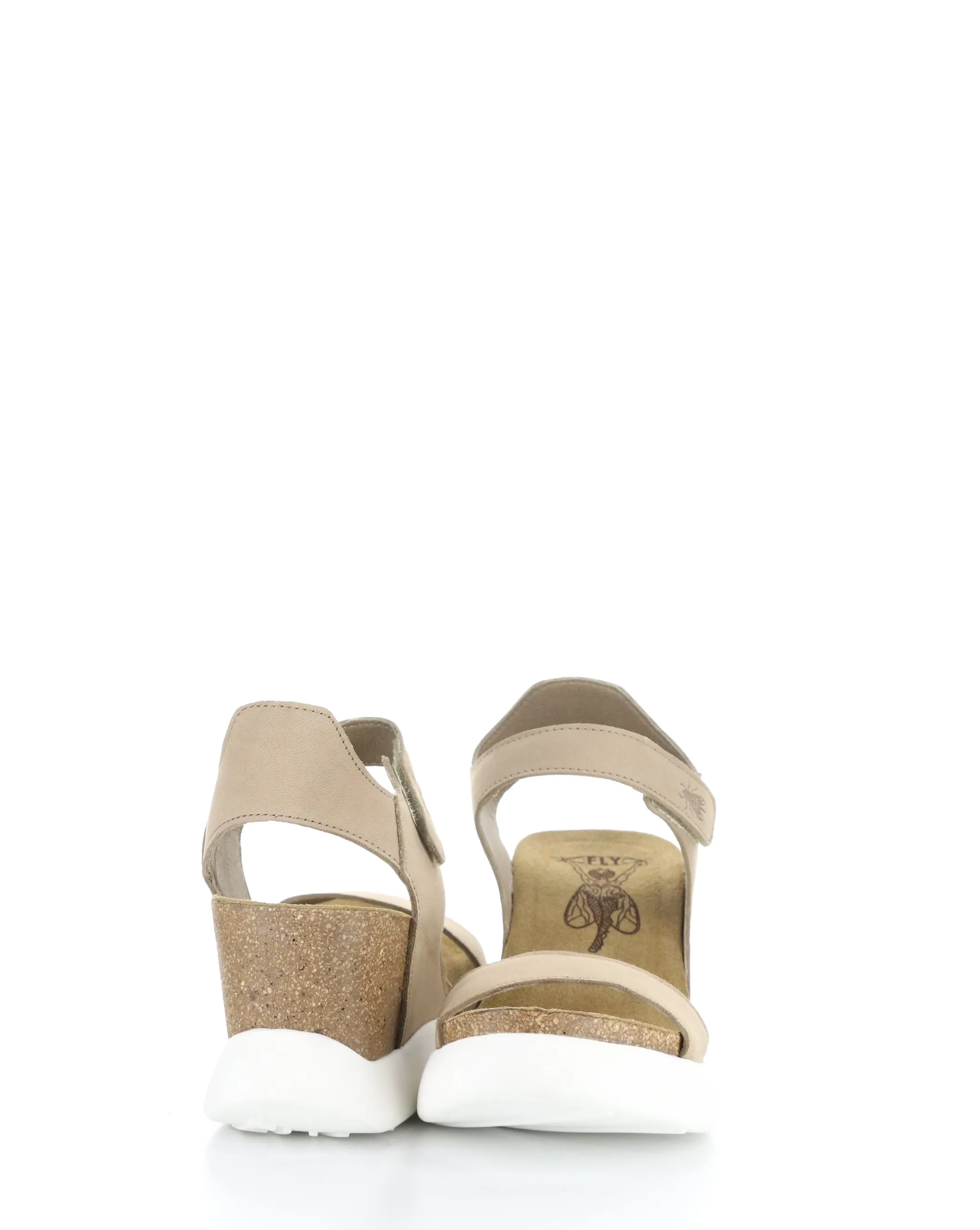 GOGO967FLY 005 TAUPE Velcro Sandals