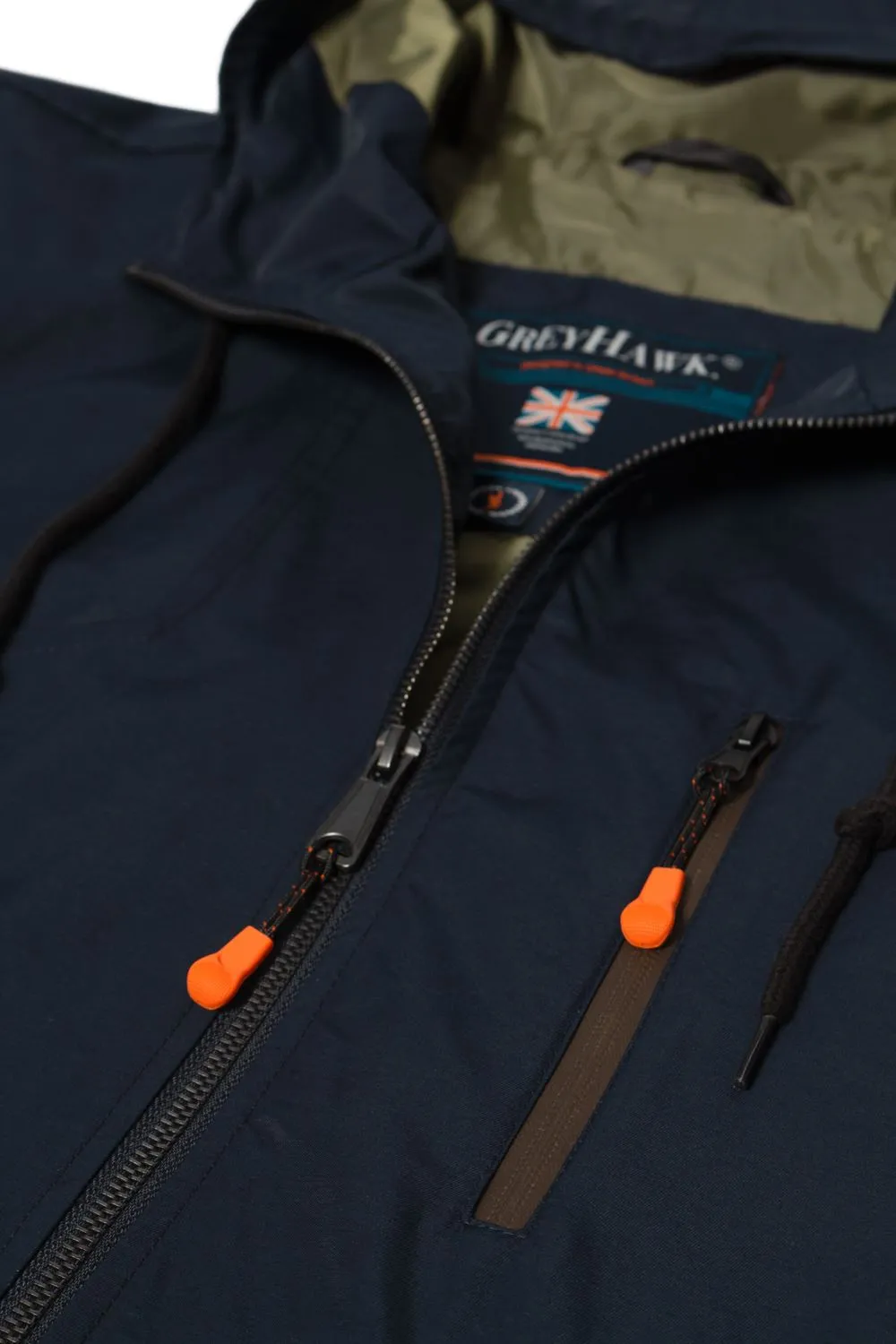 Grey Hawk Premium Waterproof Jacket - Navy