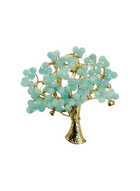 Handcrafted Amazonite Tree Brooch LP004