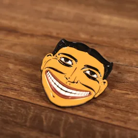 Jersey Shore Boardwalk Tillie Man Asbury Smiling Face Fitted Cap Pin | Enamel Pin For Hat