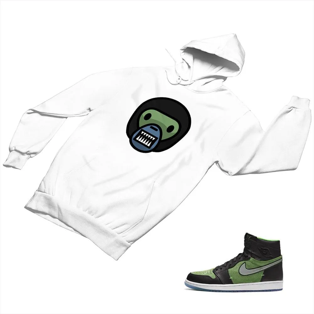 Jordan 1 Black Green Matching Custom Designed Hoodies JD 1-70-10