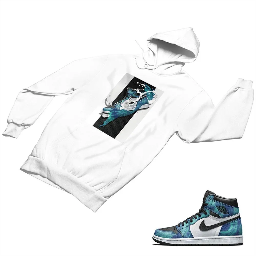 Jordan 1 Tie-Dye Matching Custom Designed Hoodies JD 1-69-19