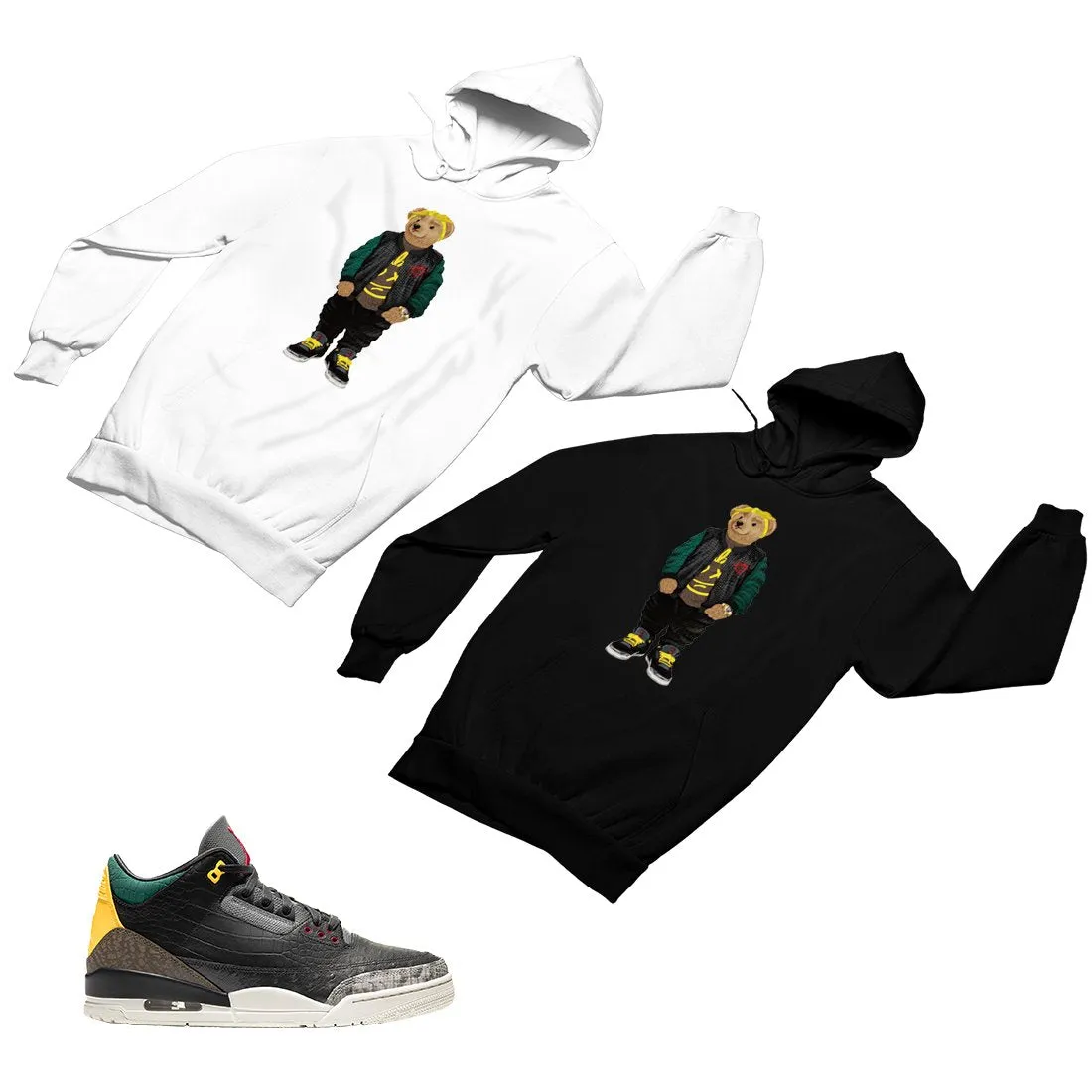 Jordan 3 Animal Matching Custom Designed Hoodies JD 3-11-14