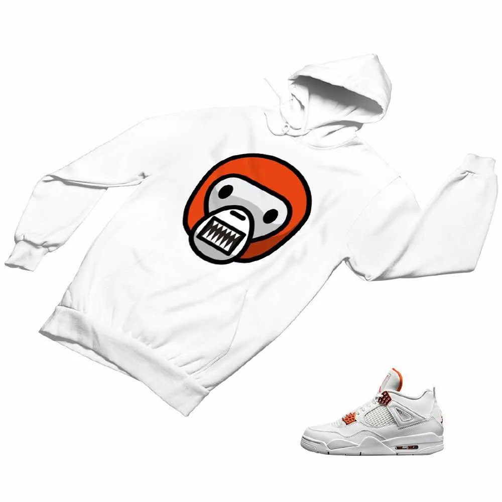 Jordan 4 Orange Matching Custom Designed Hoodies JD 4-23-5