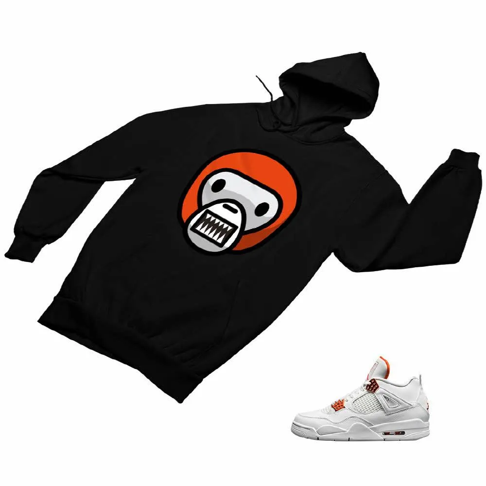 Jordan 4 Orange Matching Custom Designed Hoodies JD 4-23-5