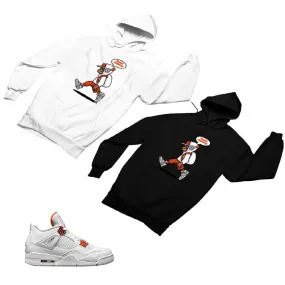 Jordan 4 Orange Matching Custom Designed Hoodies JD 4-23-6