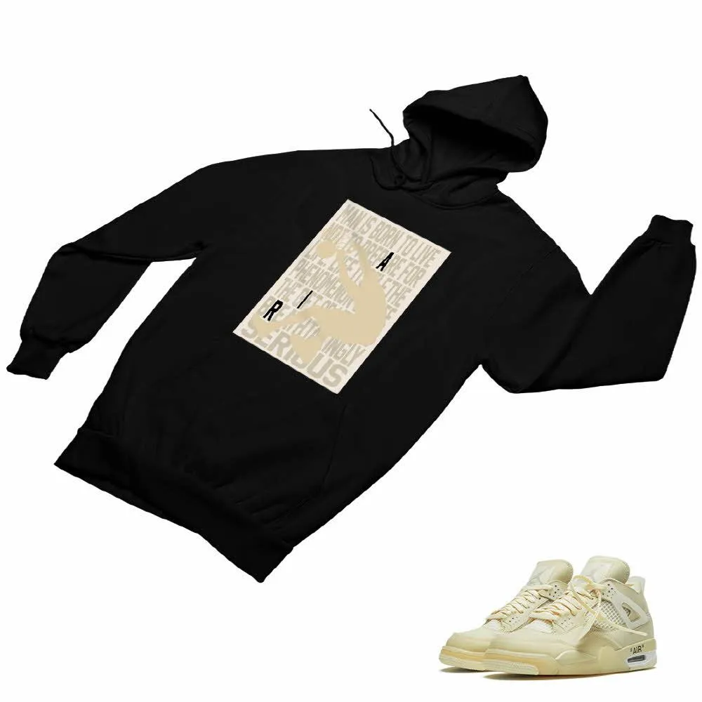 Jordan 4 Sail Matching Custom Designed Hoodies JD 4-24-23