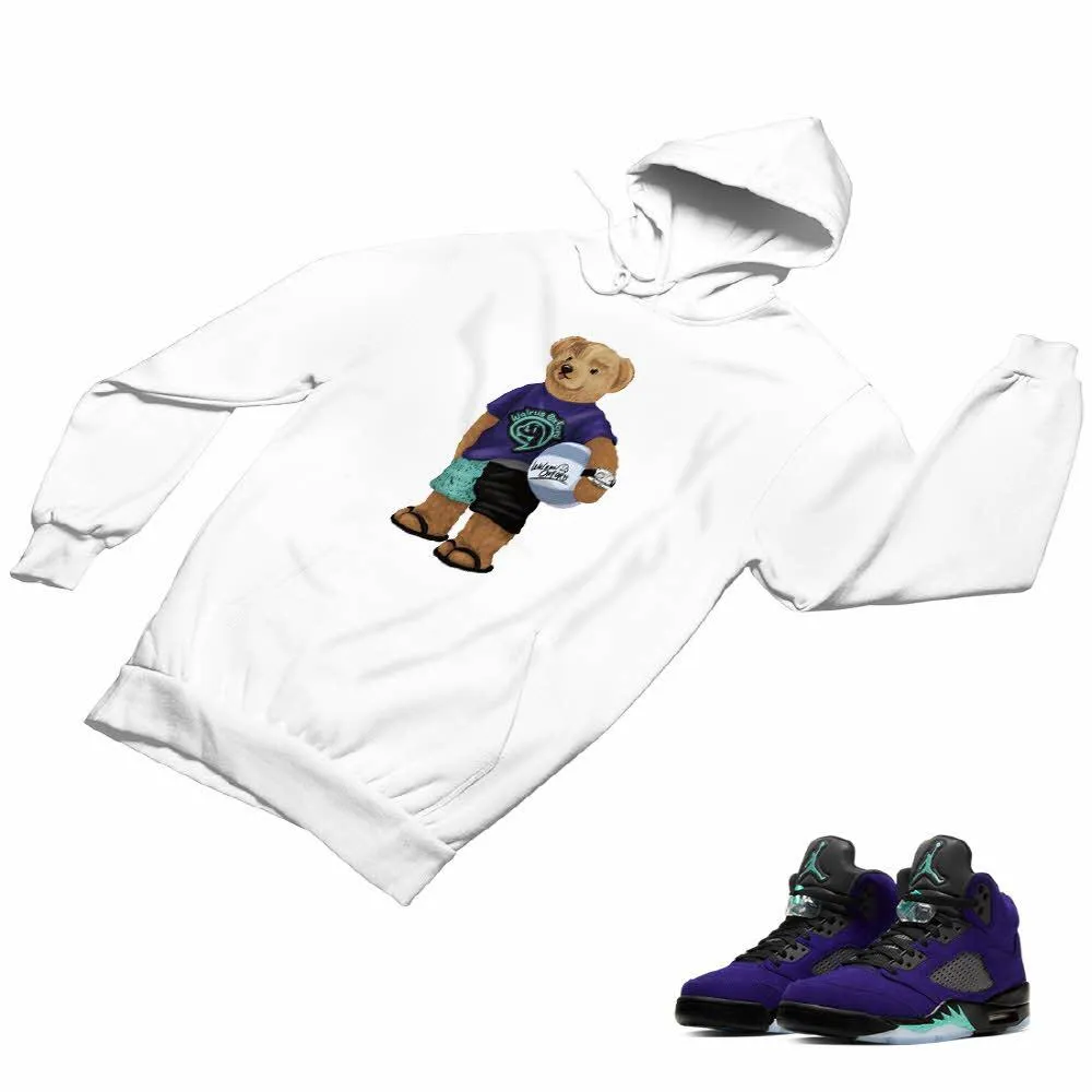 Jordan 5 Alternate Grape Matching Custom Designed Hoodies JD 5-2-8-16