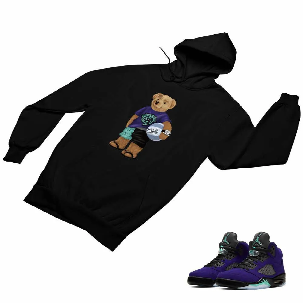 Jordan 5 Alternate Grape Matching Custom Designed Hoodies JD 5-2-8-16