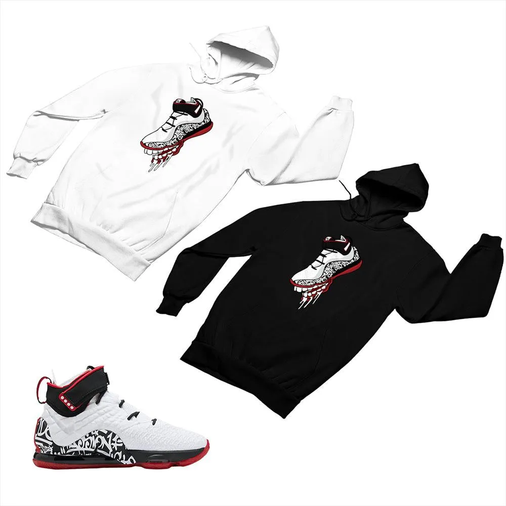 LeBron 17 Graffiti Matching Custom Designed Hoodies NLB17 1-4-6