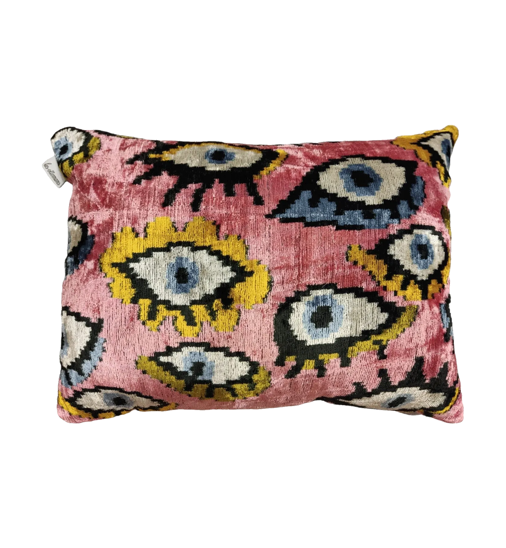 Les Ottomans Pink Eye Cushion