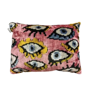 Les Ottomans Pink Eye Cushion