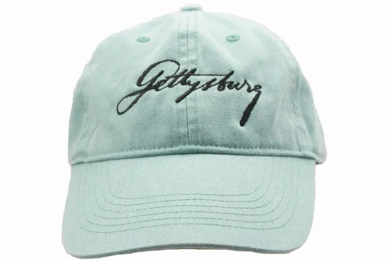 Lincoln's Script Gettysburg Hat with Black Script - Multiple Colors