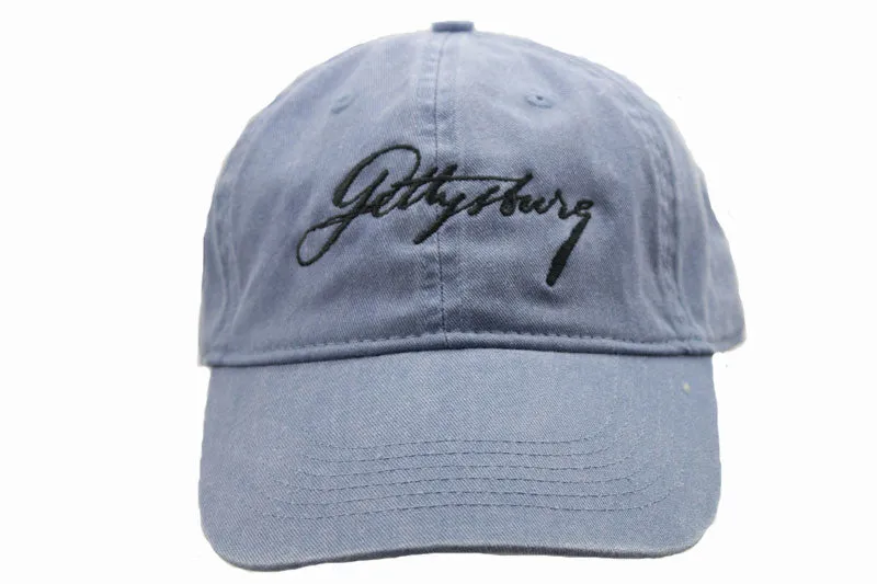 Lincoln's Script Gettysburg Hat with Black Script - Multiple Colors