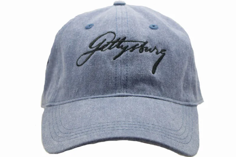 Lincoln's Script Gettysburg Hat with Black Script - Multiple Colors