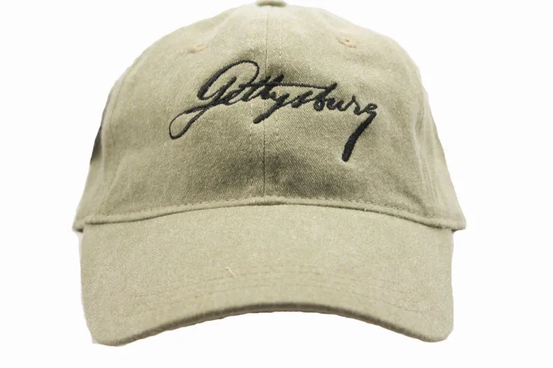 Lincoln's Script Gettysburg Hat with Black Script - Multiple Colors