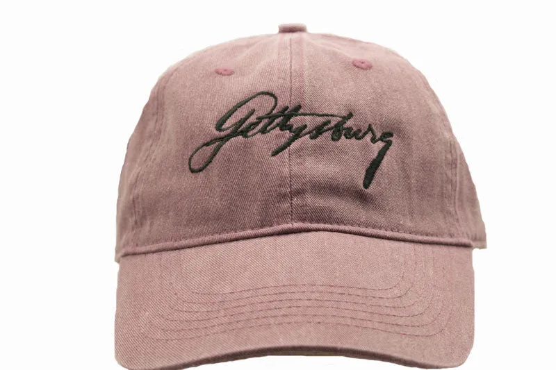 Lincoln's Script Gettysburg Hat with Black Script - Multiple Colors