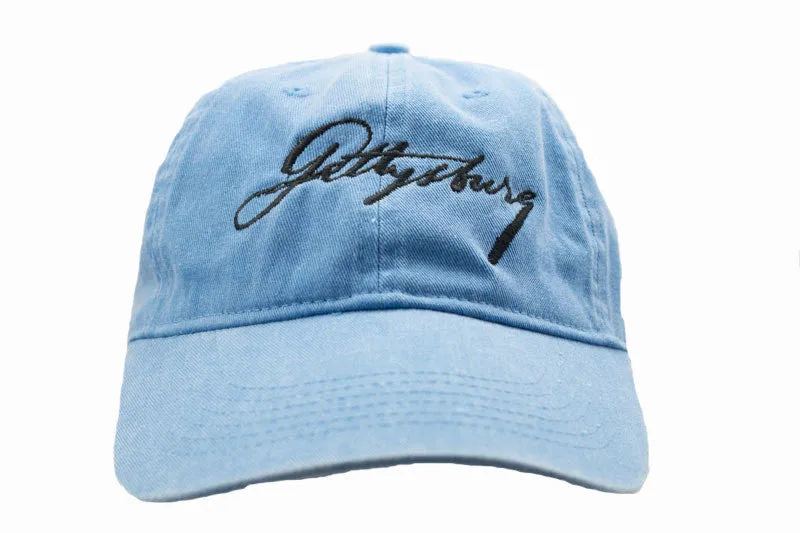 Lincoln's Script Gettysburg Hat with Black Script - Multiple Colors