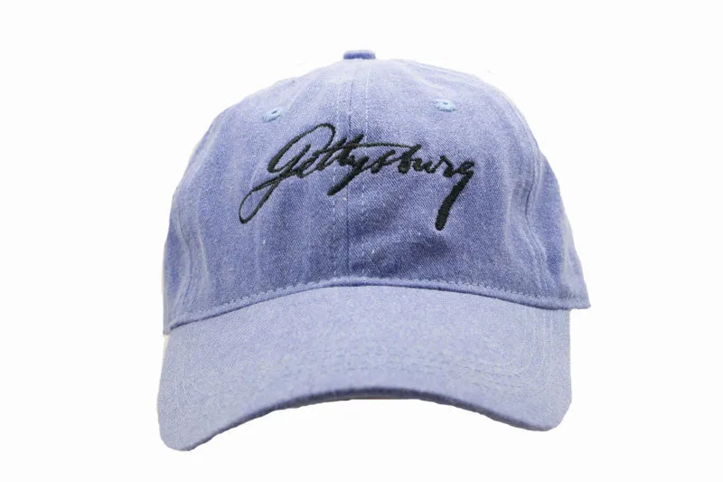 Lincoln's Script Gettysburg Hat with Black Script - Multiple Colors