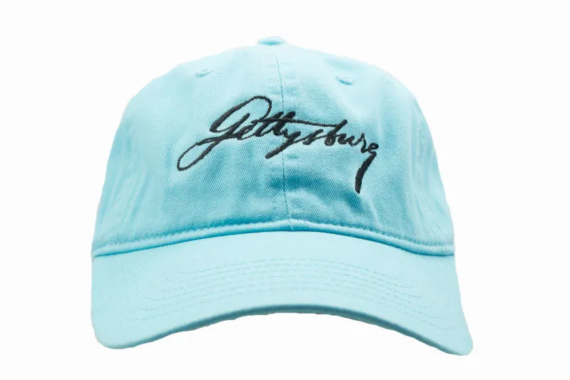 Lincoln's Script Gettysburg Hat with Black Script - Multiple Colors