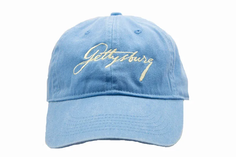 Lincoln's Script Gettysburg Hat with Cream Script - Multiple Colors