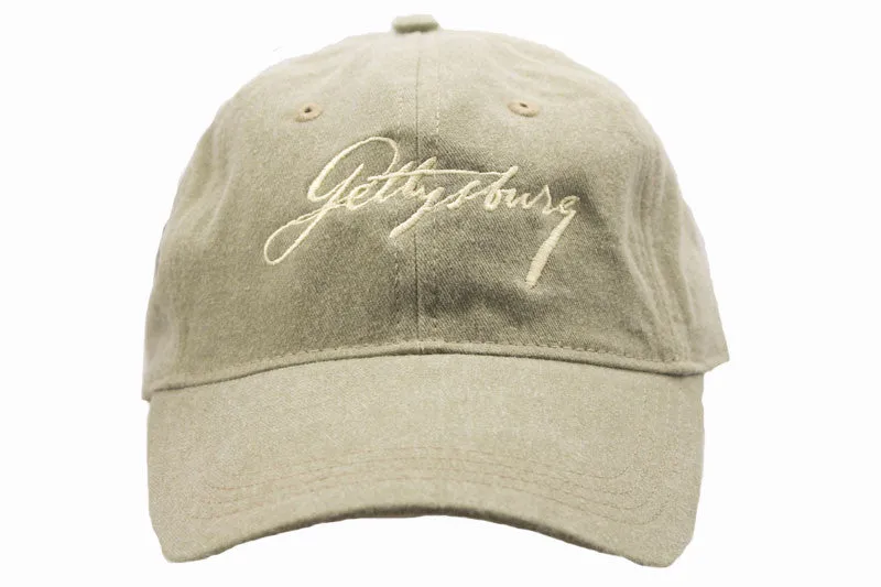 Lincoln's Script Gettysburg Hat with Cream Script - Multiple Colors